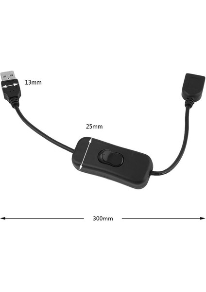 Anahtar Açık / Kapalı Kablo Uzatma Kablosu Hattı ile USB Kablosu Erkek - Dişi (Yurt Dışından) fırsatları