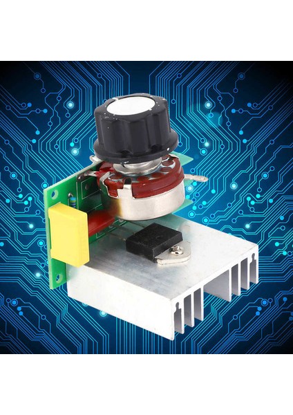 0-220V 4000W Scr Dimmer Motor Hız Kontrol Modülü Voltaj Regülatörü (Yurt Dışından)