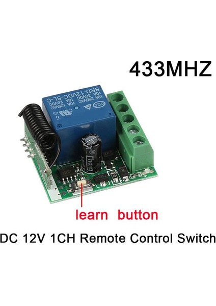 Dc 12V 1ch 433MHZ Evrensel Kablosuz Uzaktan Kumanda Düğmesi Modülü Diy Kiti (Yurt Dışından) modelleri