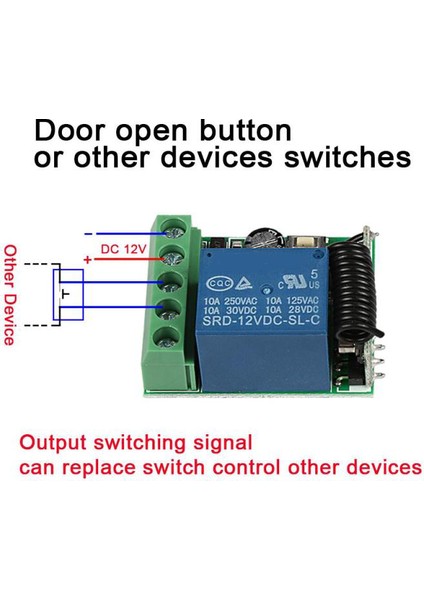 Dc 12V 1ch 433MHZ Evrensel Kablosuz Uzaktan Kumanda Düğmesi Modülü Diy Kiti (Yurt Dışından) fırsatları