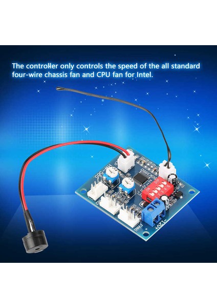 Otomatik Sıcaklık Kontrolü Pc Fan Regülatörü Hızı Manuel Düzenleme Bilgisayar Için 4 Telli Pwm Kontrol Cihazı (Yurt Dışından)