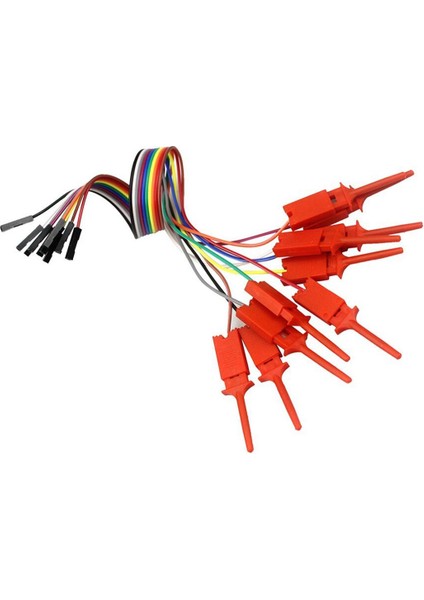 10 Adet/grup Kalite Testi Kalite Testi Kanca Klipsi USB 24M 8ch Için Mantık Analizörü Test Klasörü (Yurt Dışından)