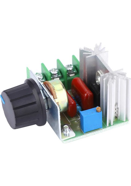 2 Adet Ayarlanabilir Voltaj Regülatörü Ac Motor Hız Kontrol Cihazı 2000W 50-220V Pwm (Yurt Dışından)