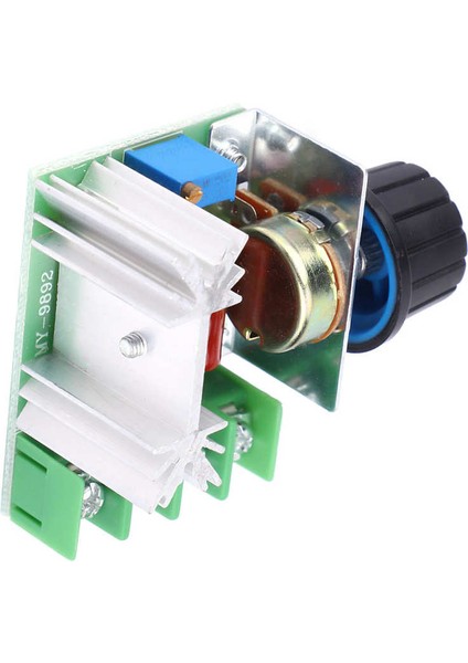 2 Adet Ayarlanabilir Voltaj Regülatörü Ac Motor Hız Kontrol Cihazı 2000W 50-220V Pwm (Yurt Dışından)