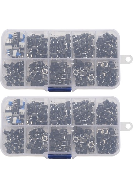 Anahtar Anlık Incelik Çeşitleri Kiti (6x6 Basmalı Düğme Anahtarı 180 Adet) (Yurt Dışından) fiyatları