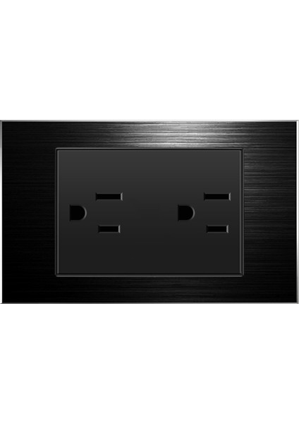 118 Tipi Amerikan Standardı 15A Soket Fırçalanmış Siyah Tayvan Ev Amerikan 110V Altı Delikli USB Panel Soket Anahtarı (Yurt Dışından) indirimleri