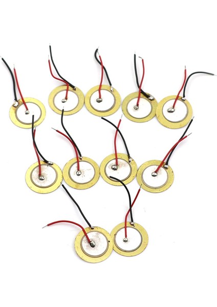 10 Adet Piezoelektrik Piezo Seramik Gofret Plaka Dia 15MM Buzzer Hoparlör Karşılaşması Için (Yurt Dışından)