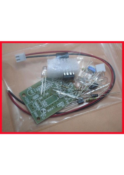 LM358 Dıy Elektronik Kıtı 5mm 8 Mavi LED LM358 Nefes Solunum Gösterge Işığı Yayan Diyot Lamba Trousse Kiti Dıy Modülü 12 V (Yurt Dışından)