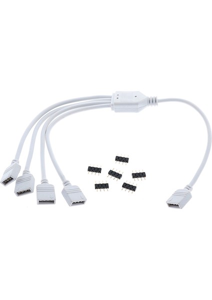 4 Pinli Rgb LED Bağlantı Kablosu 1 Ila 3 Rgb 4 Pinli LED Uzatma Ayırıcı Kablo (Yurt Dışından) fiyatları