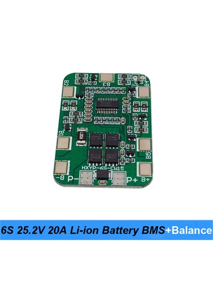 2x 6s 25.2V 20A Bms Lityum Pil Kartı, 25V Tornavida ve 24V Pil Paketi Kullanımı Için Dengelemeli (Yurt Dışından)