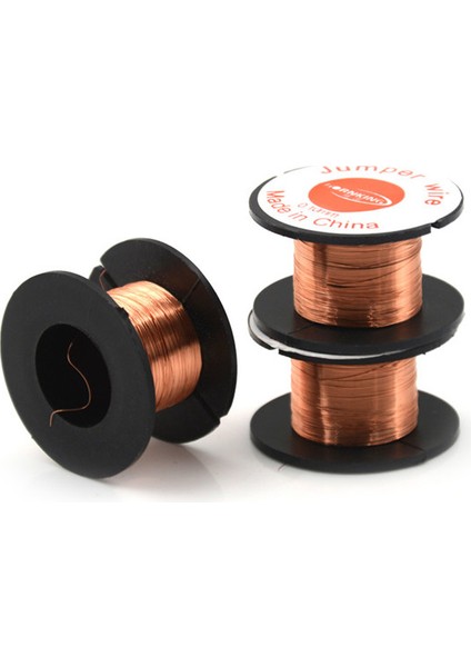 Foot Koltuk Leı 3 Rulo Mıknatıslı Tel Awg Ölçer Emaye Bakır Bobin Sargı 0.1mm (Yurt Dışından)