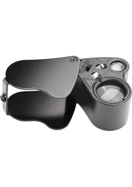 Xhhdqes LED Büyüteç, 30X 60X Işıklı Kuyumcular Büyüteç, Katlanabilir Metal Takı Göz Döngü Büyüteç, Paralar Pullar Saatler 3 Adet (Yurt Dışından)