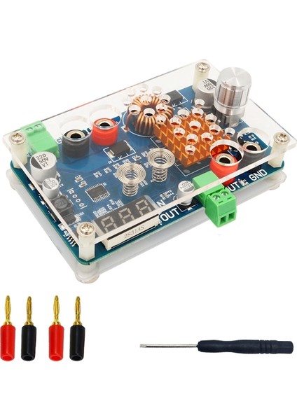 Nanlıy- Buck Dönüştürücü, Dc 5-32V Ila 5-45V 3A Ayarlanabilir Adım Aşağı Modülü, Gerilim Göstergeli ve Dokunma Sensörü Anahtarı (Yurt Dışından)