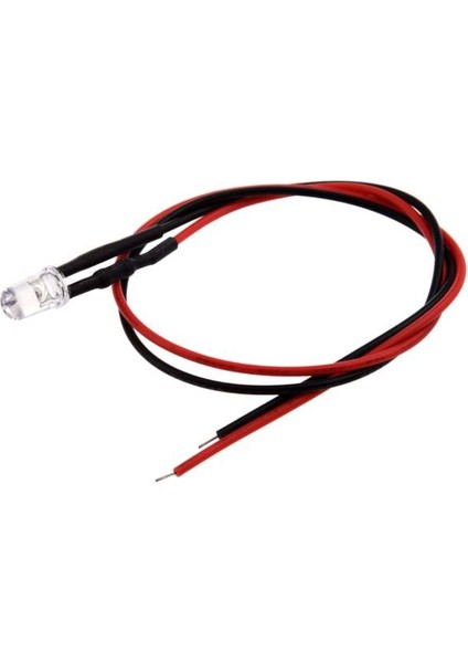 Quanbu 10 Adet 5mm Ön Kablolu Dağınık LED Diyot Işık 20MA Dc 3-6V Beyaz (Yurt Dışından) indirimleri