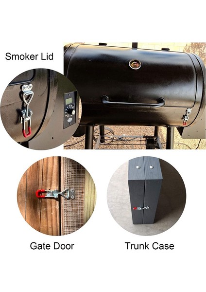 Adet GH-4002 Ayarlanabilir Manivelalı Kelepçe 550 Lbs Tutma Kapasitesi Geçiş Mandalı Çile Kelepçesi Kilitlenebilir Hızlı Bırakma Çekme Mandalı (Yurt Dışından)