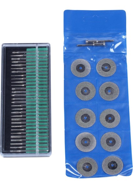 30 Adet Elmas Burs 12 Adet Testere Bıçakları Diskler Dremel Aracı Için Matkap Uçları (Yurt Dışından)