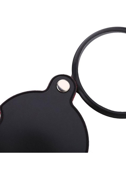Deri Kese Katlanır Büyüteç Aracı ile 5x Cam Lens Cep Büyüteç (Yurt Dışından) fırsatları