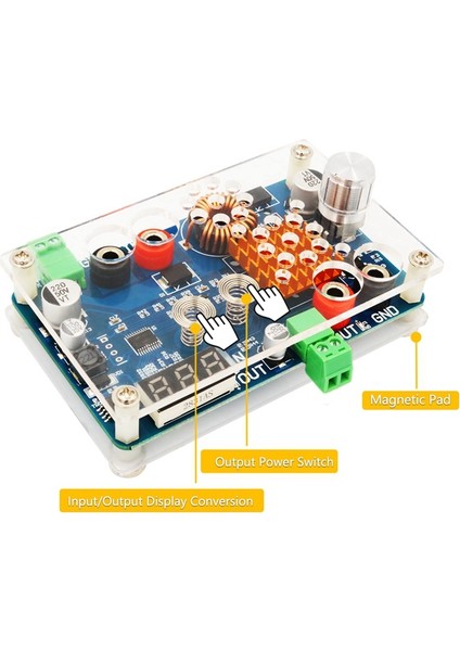 Nanlıy- Buck Dönüştürücü, Dc 5-32V Ila 5-45V 3A Ayarlanabilir Adım Aşağı Modülü, Gerilim Göstergeli ve Dokunma Sensörü Anahtarı (Yurt Dışından) indirimleri