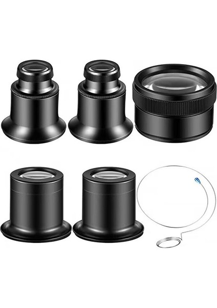 Taşınabilir Monoküler Büyüteç Büyüteç Lens 5x 10X 15X 20X 30X Göz Büyüteç Lensi Için Fit (Yurt Dışından)