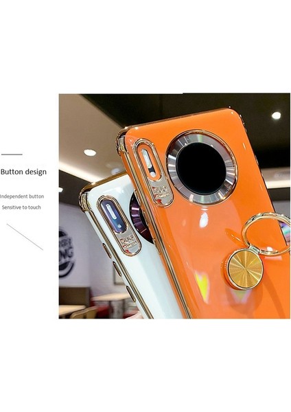 Huawei MATE30 Için Cep Telefonu Kılıfı Anti-Drop Halka Tutucu Silikon Kavisli Ekran Anti Parmak Izi Kılıf Kapak (Yurt Dışından) modelleri
