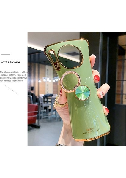 Huawei MATE30 Için Cep Telefonu Kılıfı Anti-Drop Halka Tutucu Silikon Kavisli Ekran Anti Parmak Izi Kılıf Kapak (Yurt Dışından) fırsatları