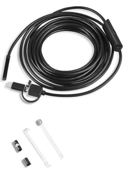 5.5mm Tip C USB Mini Endoskop 2 M Sert Kablo Yılan Borescope Muayene Kamera Android Akıllı Telefon Pc Için (Yurt Dışından)