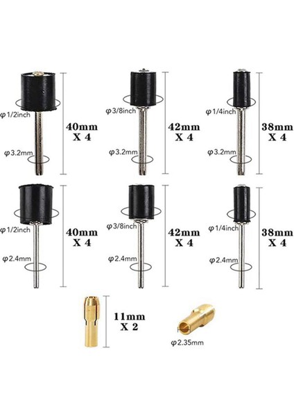 458 Adet Zımpara Ds Kiti D Parlatma Makinesi Için Taşlama Aracı (Yurt Dışından)