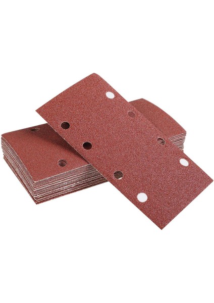 25 Adet Zımpara Pedleri, Zımpara Kağıdı Cırt Cırtlı Kum Kağıdı 93X185MM Delikli 8 Delikli Kum 40/60/80/120 Fit Sac Orbital Zımpara Çoklu Zımpara Alüminyum Oksit Tahıl (Yurt Dışından) indirimleri