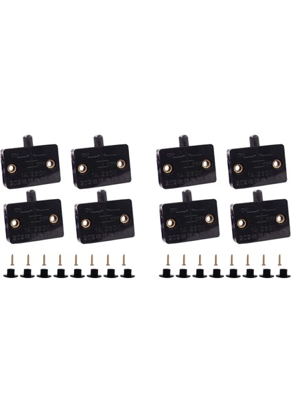 8 Adet Dolap Kapı Anahtarı Dolap Lambası Anahtarı Çekmeceler Açık Kapalı Kapı 12V 24V 110V Siyaha Uygulanabilir (Yurt Dışından) fiyatları