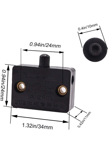 8 Adet Dolap Kapı Anahtarı Dolap Lambası Anahtarı Çekmeceler Açık Kapalı Kapı 12V 24V 110V Siyaha Uygulanabilir (Yurt Dışından) indirimleri