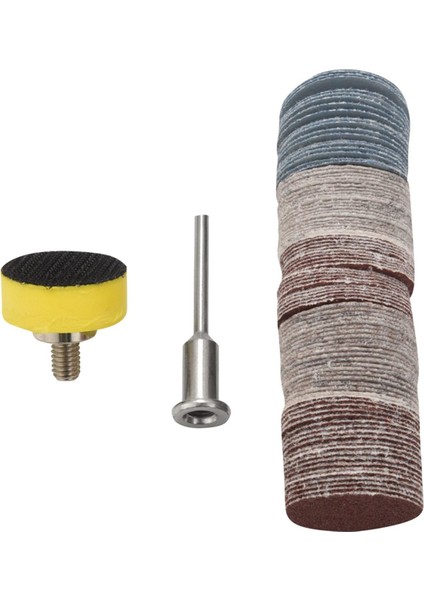 100 Adet 25MM 1 Inç Zımpara Diski Zımpara Diski 100-3000 Grit Kağıt ile 1 Inç Aşındırıcı Cila Pedi Plaka + 1/8 Inç Sap Dremel Döner Alet Için (Yurt Dışından)
