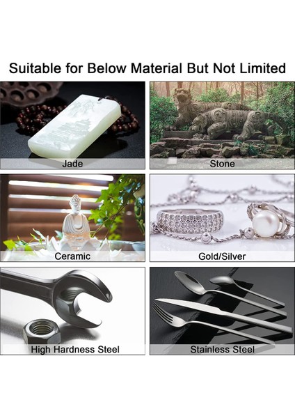 Taş Oyma Seti, Taş Kayalar Için 12 Adet Elmas Çapak Uçları Cam Seramik Dremel Döner Aletler (4mm 5mm 6mm 8mm 10MM 12MM) (Yurt Dışından) indirimleri