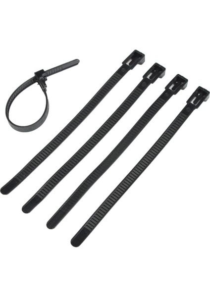 Panda Online 200X8MM 100 Adet Naylon Plastik Çıkarılabilir Yeniden Kullanılabilir Kablo Bağı Zip Sarar Cırcır Bağları Tel (Yurt Dışından)