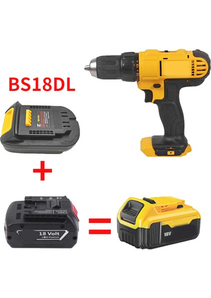 Dewalt 18V/20V Için Bosch 18V Pil Kullanımı Için BS18DL Pil Adaptörü (Yurt Dışından) fiyatları