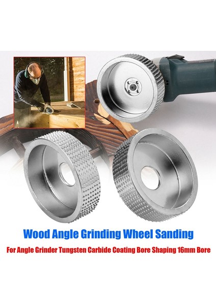 16MM 5/8 Inç Delikli Ahşap Şekillendirme Diski Oyma Güç Aracı Tungsten Karbür Tekerlek Açılı Taşlama Gümüş (Yurt Dışından) fırsatları