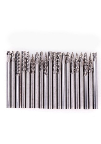 Döner Dosya Oyma Taşlama BIT-20PCS Çift Kesim Tungsten Karbür Kesme Çapakları Seti-Gümüş (Yurt Dışından) fiyatları