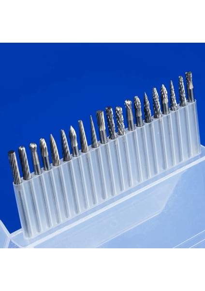 Döner Dosya Oyma Taşlama BIT-20PCS Çift Kesim Tungsten Karbür Kesme Çapakları Seti-Gümüş (Yurt Dışından) modelleri