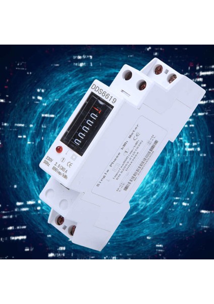Tek Fazlı Enerji Sayacı Dijital Dın Rayı Kwh 1p Tek Fazlı Ev Aletleri 230 V DDS6619-001 Elektrik (Yurt Dışından) fiyatları