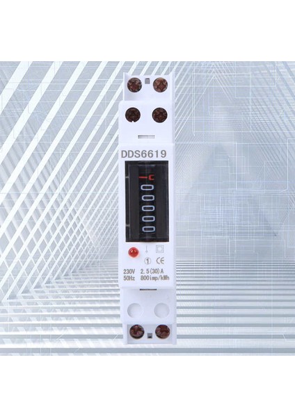 Tek Fazlı Enerji Sayacı Dijital Dın Rayı Kwh 1p Tek Fazlı Ev Aletleri 230 V DDS6619-001 Elektrik (Yurt Dışından) indirimleri