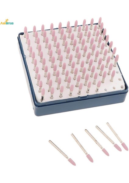 100PCS Şekil Noktası Taşlama Taşları Seti Aşındırıcı Çapak Alma - Açıklandığı Gibi, 4mm (Yurt Dışından) modelleri