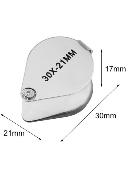 【eğlenceli Canlı】 Katlanır Jewllery Büyüteç Taşınabilir Büyüteç Cep Boyutu Güzel Jewllery Büyüteç Gözlük 10X 20X 30X Büyütme Metal (Yurt Dışından) fırsatları