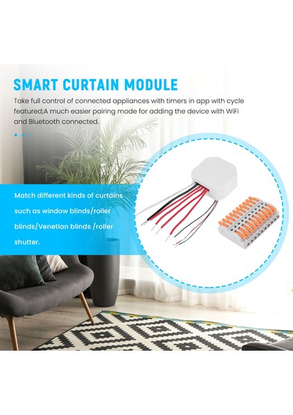Tuya Smart 2 Gang Çift Perde Kör Anahtarı Panjur Elektrik Motoru Ev Alexa ile Akıllı Yaşam Uygulaması (Yurt Dışından) fırsatları