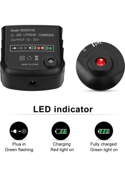 Black&decker 20V Serisi Için Li-Ion Şarj Cihazı LBXR20 Elektrikli Matkap Tornavida Aracı (Yurt Dışından) fırsatları