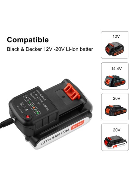 Black&decker 20V Serisi Için Li-Ion Şarj Cihazı LBXR20 Elektrikli Matkap Tornavida Aracı (Yurt Dışından) indirimleri