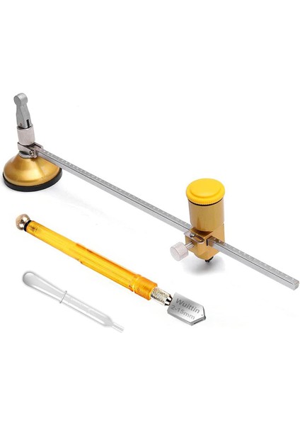 Vantuzlu Dairesel Cam Kesici Dairesel Cam Kesici Alet Kiti (Yurt Dışından)