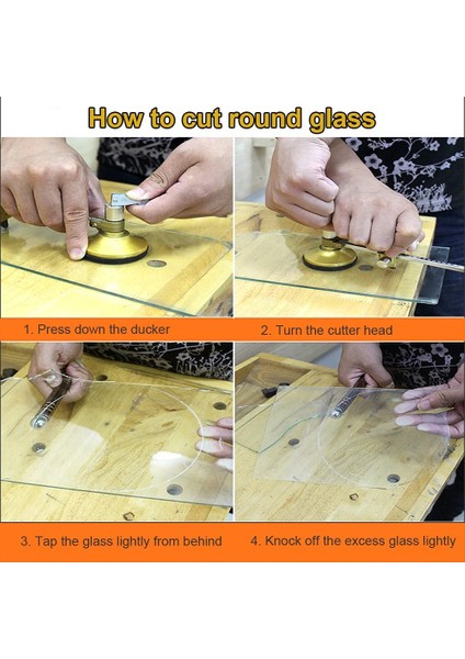 Vantuzlu Dairesel Cam Kesici Dairesel Cam Kesici Alet Kiti (Yurt Dışından) indirimleri