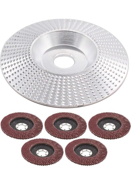 Bradoo-Açılı Taşlama Diski Ahşap Taşlama Çarkı ve Zımparalama Zımparalama Için Flap Diskler Oyma Şekillendirme Parlatma Plakası (Yurt Dışından)