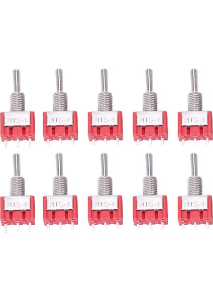 10 x Mini Anlık (Açık)Kapalı(Açık) Geçiş Anahtarı Model Demiryolu Spdt 12V, Gümüş (Yurt Dışından)