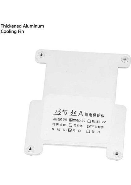 Adet 13S 30A Pil Şarj Koruma Levhası Hassas Bms (Yurt Dışından)