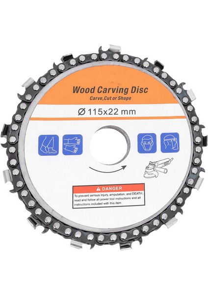 Ahşap Oyma Diski 4,5 Inç Açı Öğütücü Zincirli Testere Kesme Için Ağaç Işleme Aksesuarları (Yurt Dışından) fiyatları